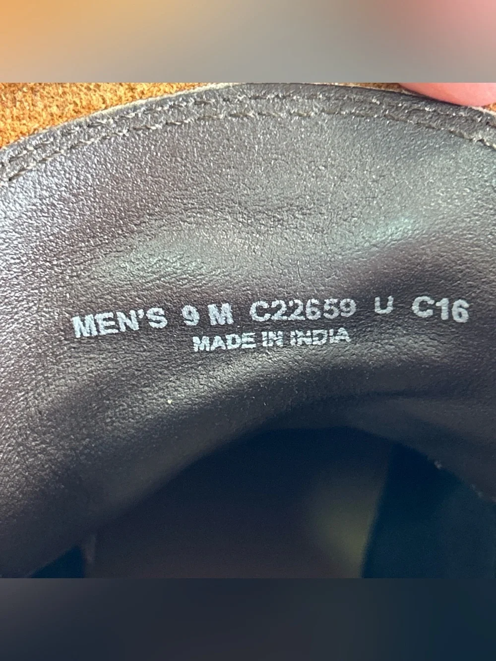 Cole Haan Weston Boots Mens Size 9M Brown Waxed Suede Cap Toe Lace Up Combat